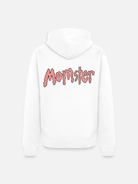 Momster - Unisex Premium Bio Zip Hoodie - Weiß