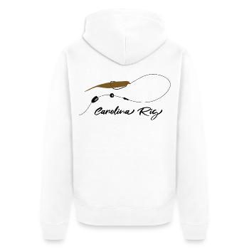 Carolina Rig - Unisex Premium Bio Zip Hoodie - Weiß - Hinten - Thijin (182cm)