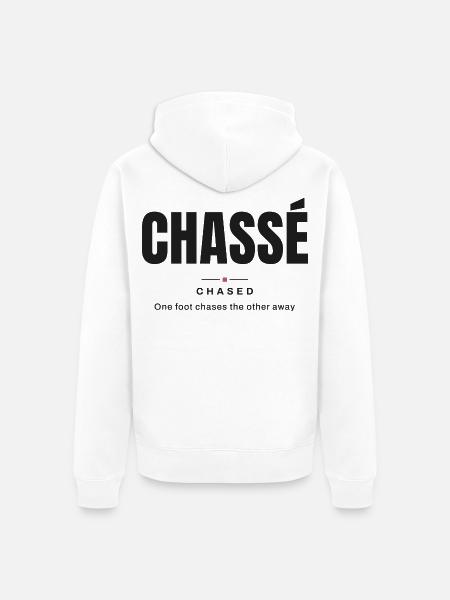 Chassé — Gejagt | Wahres Ballettvokabular - Unisex Premium Bio Zip Hoodie - Weiß