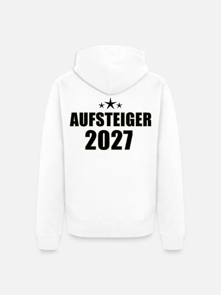 Aufsteiger 2027 - Unisex Premium Bio Zip Hoodie - Weiß
