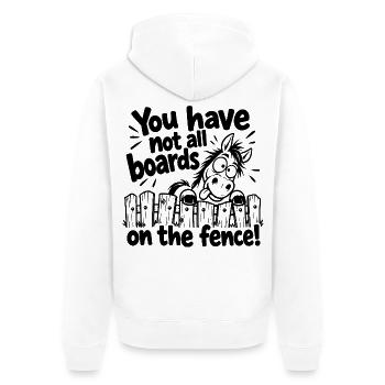 Lustiger deutscher Spruch auf englisch You have... - Unisex Premium Bio Zip Hoodie - Weiß - Hinten - Thijin (182cm)
