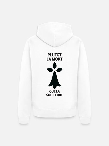 Lieber Tod als Entweihung Geschenk-T-Shirt... - Unisex Premium Bio Zip Hoodie - Weiß
