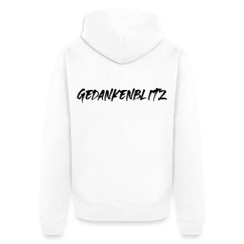 Geht so - Unisex Premium Bio Zip Hoodie - Weiß - Hinten - Thijin (182cm)