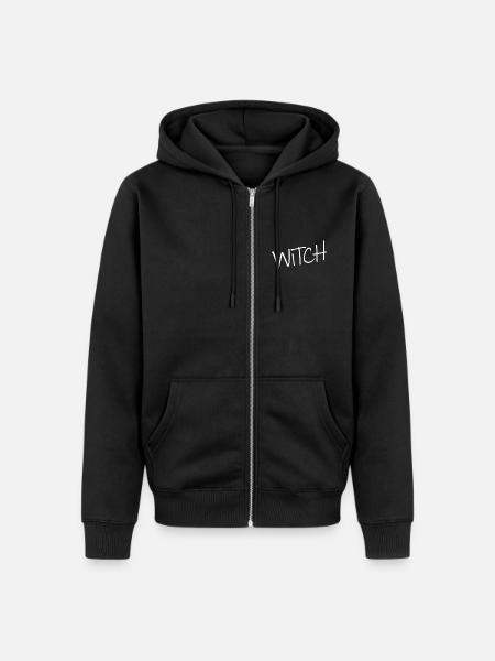 I am a witch - Unisex Premium Bio Zip Hoodie - Schwarz