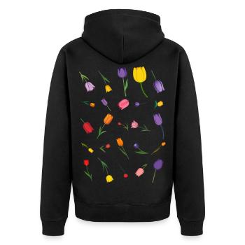 Source - Veste à capuche bio Premium Unisexe - noir - Dos - Nico (187cm)