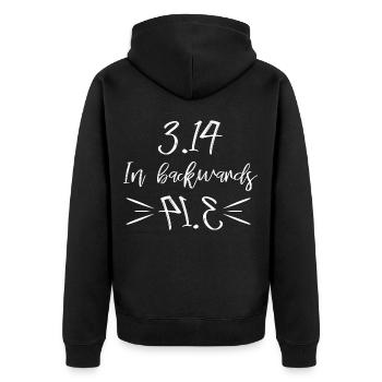 science - Veste à capuche bio Premium Unisexe - noir - Dos - Nico (187cm)