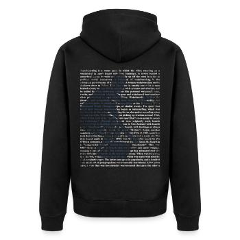Waghalsiger Wakeboarder Motorboot - Unisex Premium Bio Zip Hoodie - Schwarz - Hinten - Nico (187cm)