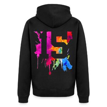 15 ANS 15E ANNIVERSAIRE - Veste à capuche bio Premium Unisexe - noir - Dos - Nico (187cm)