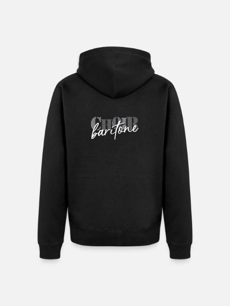 Choir - Baritone singer - Unisex Premium Bio Zip Hoodie - Schwarz
