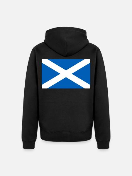 Schottland - Unisex Premium Bio Zip Hoodie - Schwarz