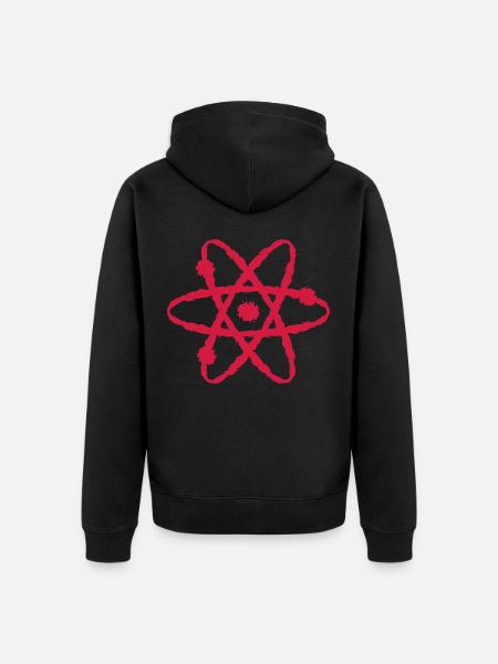 Scientific symbol - Unisex Premium Organic Zip Hoodie - black