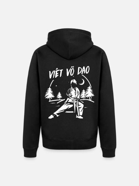 Blitzschnelle Vovinam Kampfkunst - Unisex Premium Bio Zip Hoodie - Schwarz