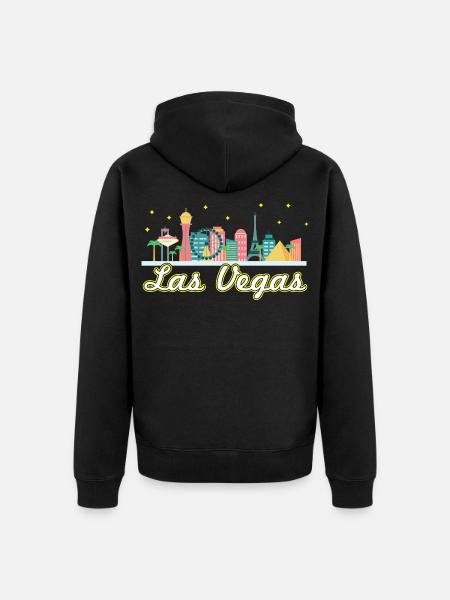 Las Vegas Strip - Unisex Premium Bio Zip Hoodie - Schwarz