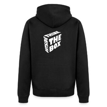 Sortez des sentiers battus - Veste à capuche bio Premium Unisexe - noir - Dos - Nico (187cm)