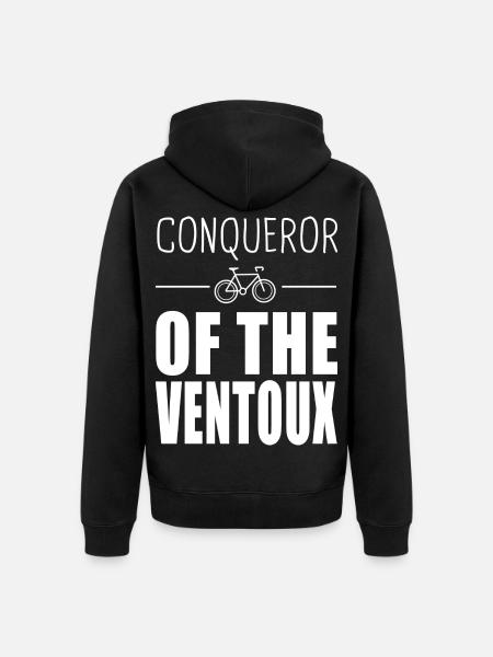 Eroberer des Ventoux - Unisex Premium Bio Zip Hoodie - Schwarz