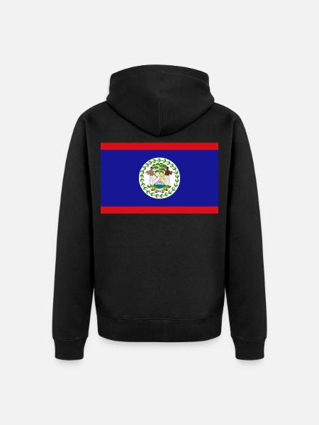 Belize - Unisex Premium Bio Zip Hoodie - Schwarz