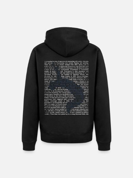 Freerunning Parkour Geschenk - Unisex Premium Bio Zip Hoodie - Schwarz