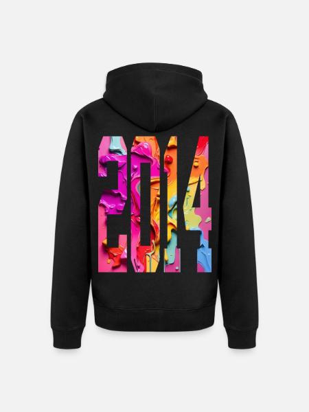 BUNT 12TH BIRTHDAY 2014 - Unisex Premium Organic Zip Hoodie - black