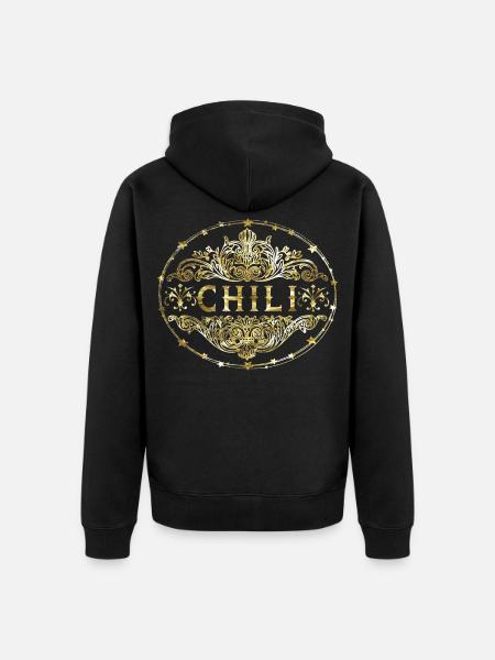 Chili - Unisex Premium Bio Zip Hoodie - Schwarz