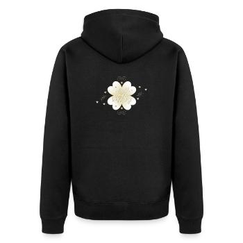 Baby Boy - Unisex Premium Bio Zip Hoodie - Schwarz - Hinten - Nico (187cm)