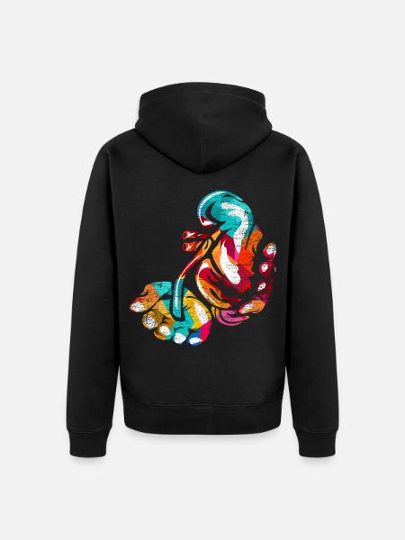 Scharfsinniger Urologe Facharzt - Unisex Premium Bio Zip Hoodie - Schwarz
