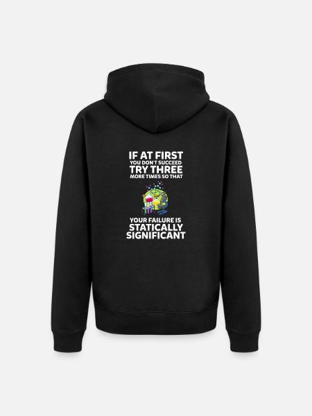 Wissenschaft Wissenschaftler - Unisex Premium Bio Zip Hoodie - Schwarz