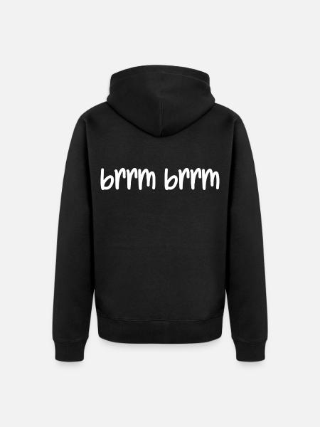 brrm brrm - Unisex Premium Organic Zip Hoodie - black