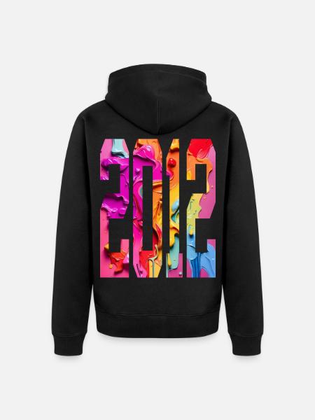 BUNT 14TH BIRTHDAY 2012 - Unisex Premium Organic Zip Hoodie - black