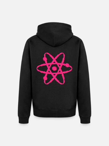 Wissenschaft Symbol - Unisex Premium Bio Zip Hoodie - Schwarz