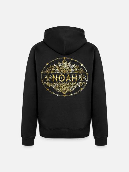 Noah - Unisex Premium Bio Zip Hoodie - Schwarz