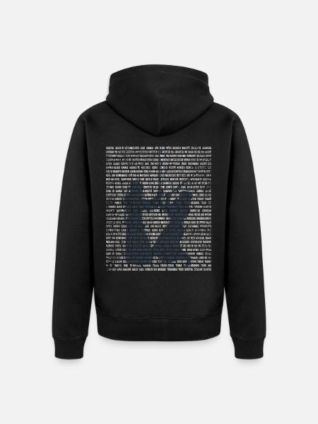 Beherzte Kendo Turnierkämpferin - Unisex Premium Bio Zip Hoodie - Schwarz