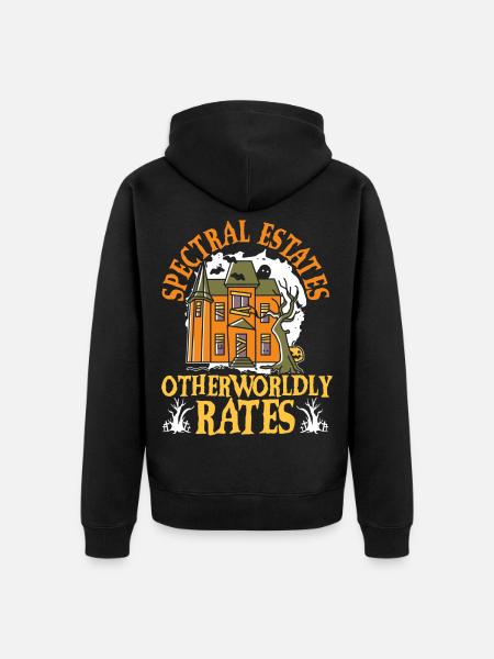 Spektrale Estates Andersweltliche Preise Halloween - Unisex Premium Bio Zip Hoodie - Schwarz