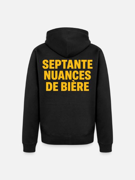 Siebzig Schattierungen Bier - Unisex Premium Bio Zip Hoodie - Schwarz