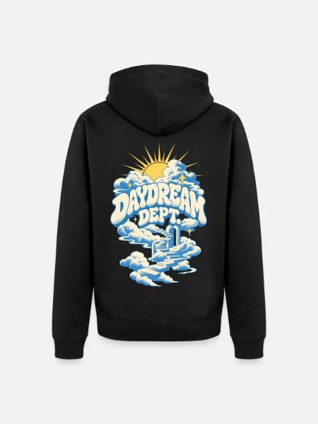 Dept Wolkenstufen - Unisex Premium Bio Zip Hoodie - Schwarz