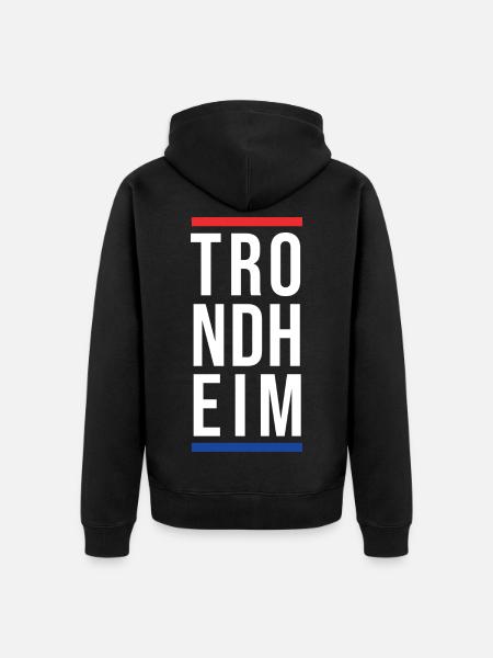 Stadt Trondheim - Unisex Premium Bio Zip Hoodie - Schwarz