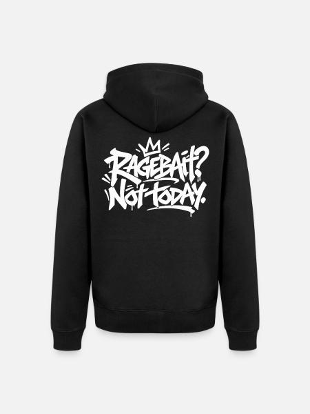 Graffiti Typo Chaos - Unisex Premium Bio Zip Hoodie - Schwarz