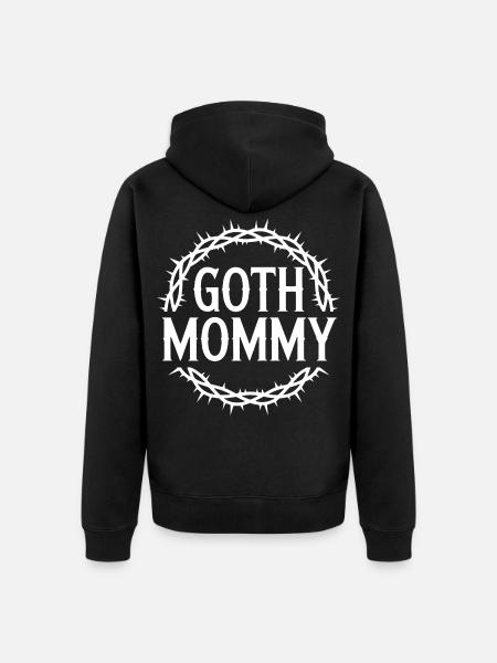 Goth-Mommy Barbed Circle Tee - Unisex Premium Bio Zip Hoodie - Schwarz