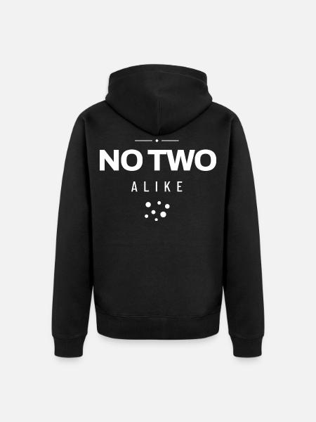 Dalmatiner Vierbeiner Flecken Dalmatinermama Hunde - Unisex Premium Bio Zip Hoodie - Schwarz