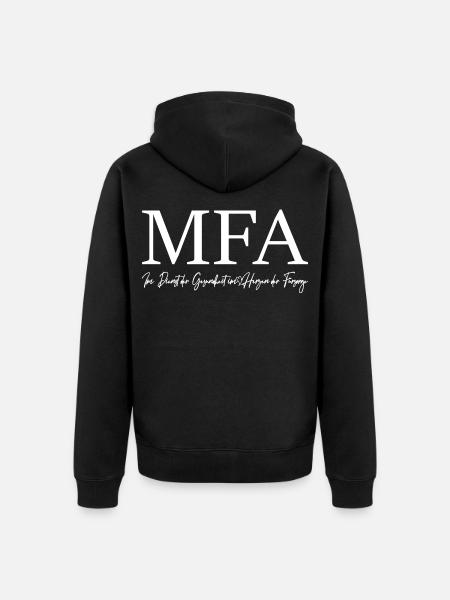 Arzthelferin Gesundheit MFA - Unisex Premium Bio Zip Hoodie - Schwarz