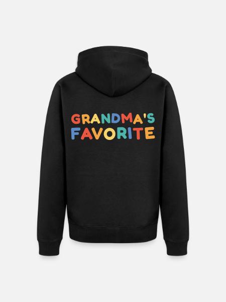 Omas Lieblings - Unisex Premium Bio Zip Hoodie - Schwarz