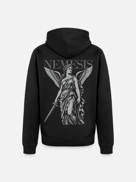 Nemesis-Göttin der Rache - Unisex Premium Bio Zip Hoodie - Schwarz