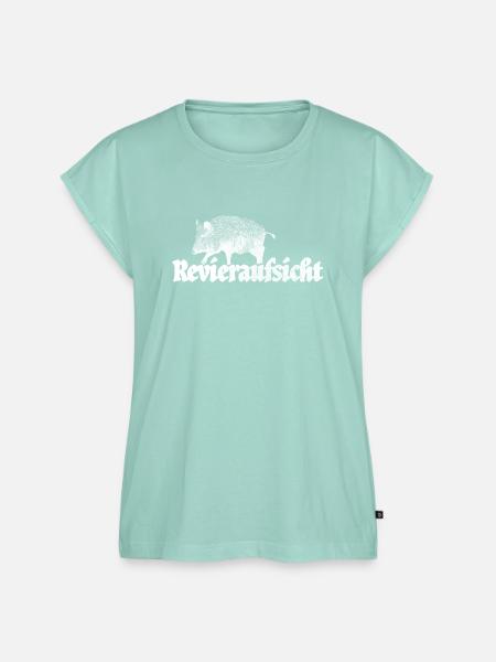 Revieraufsicht – Schwarzwild & Sauenjagd - Frauen Premium Bio Top - Mint