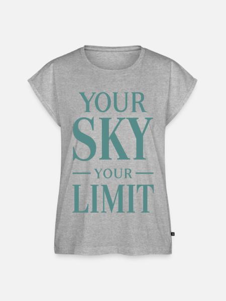 Your Sky Your Limit - Frauen Premium Bio Top - Grau meliert
