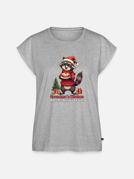Grandma's Kitchen - Frauen Premium Bio Top - Grau meliert