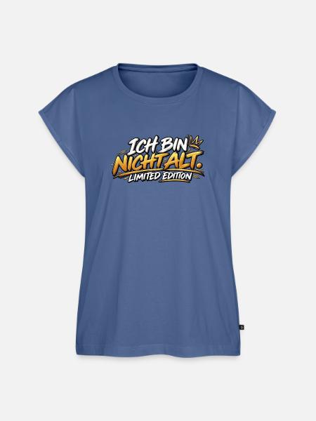 Ich bin nicht alt – Limited Edition - Frauen Premium Bio Top - Taubenblau