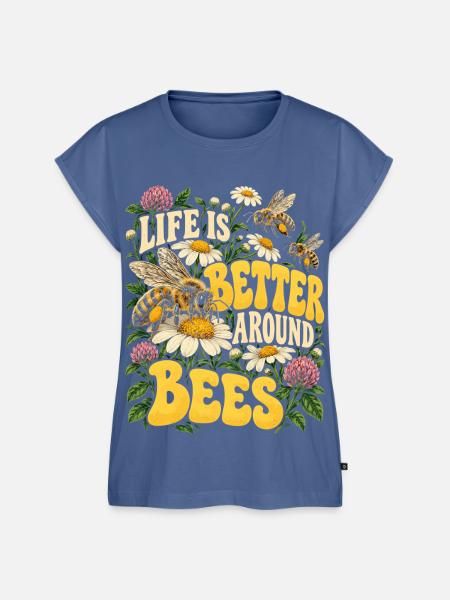 Bienen Bienenzüchter Imker Bienenzucht - Frauen Premium Bio Top - Taubenblau