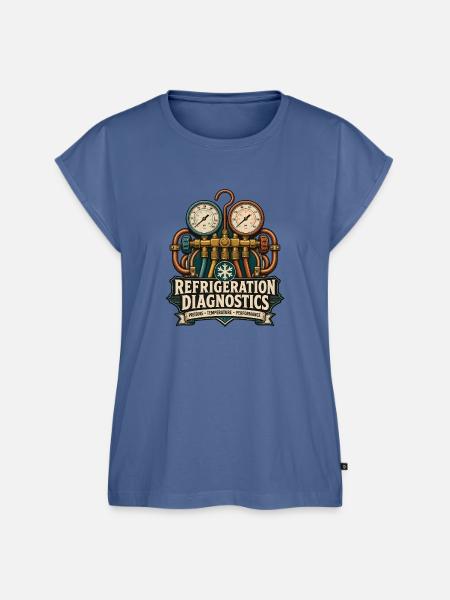 Refrigeration Diagnostics Klimaanlage - Frauen Premium Bio Top - Taubenblau