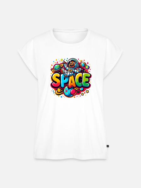 Space Astronautenkind - Frauen Premium Bio Top - Weiß