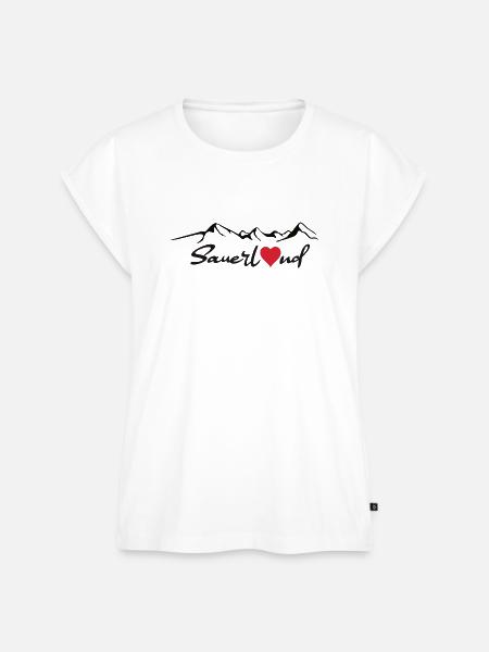 Sauerland Sticker - Frauen Premium Bio Top - Weiß