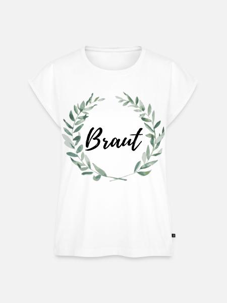 Braut - Frauen Premium Bio Top - Weiß